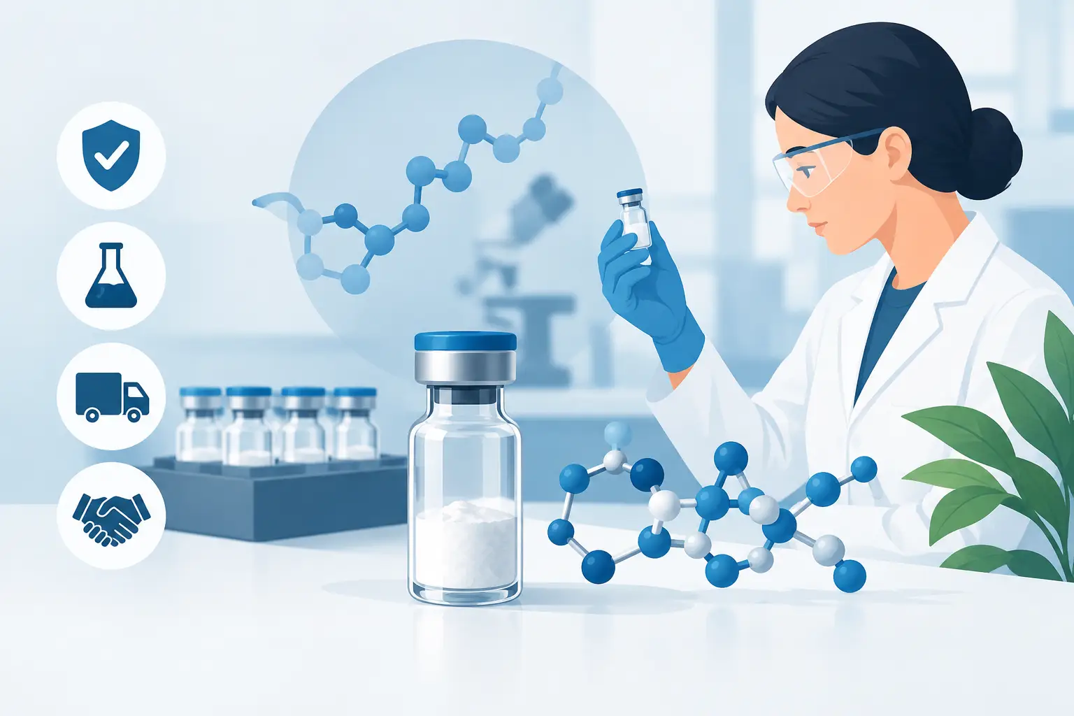 Criterii esențiale pentru furnizori de peptide
