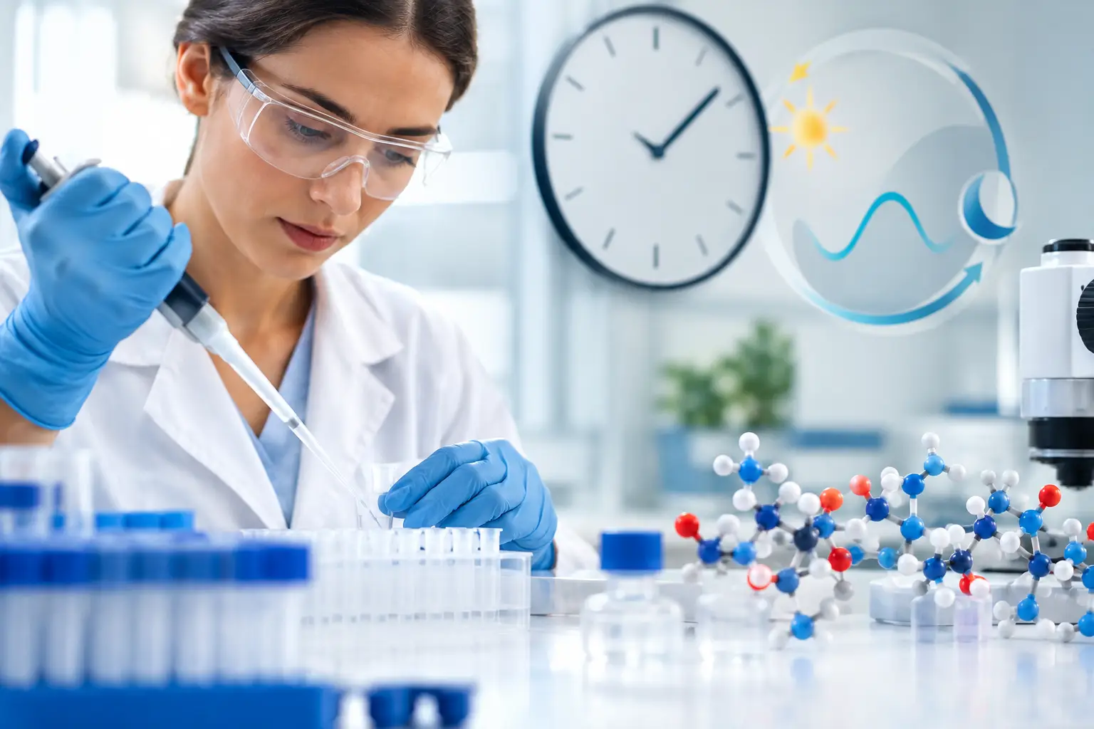 Peptide și ritm circadian în cercetarea de laborator